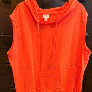 LuLaRoe ' Brittany' Sleeveless Hoodie 3X